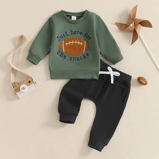 Toddler Boy Rugby Cheese Sweatshirt & Drawstring Pants Set