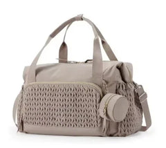 Large Waterproof Diaper Tote Bag with Pacifier Case