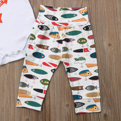 Newborn Baby Boy Animal Printed Clothing Set