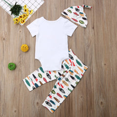 Newborn Baby Boy Animal Printed Clothing Set