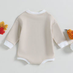 0-18M Infant Baby Girl Halloween Long Sleeve Casual Printed Onesie Sweatshirt