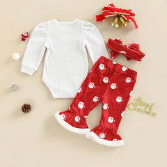 Baby Girls Long Sleeve Christmas Santa Outfit