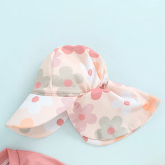 Baby Girl Long Sleeve Zip-Up Swimsuit