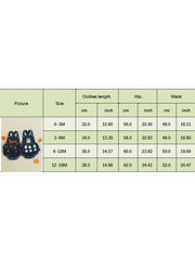 Baby Girl Pumpkin & Ghost Embroidery Halloween Denim Romper