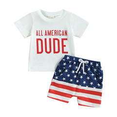 Baby Boys “All American Dude” 4th of July Outfit