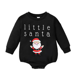 Unisex Infant Christmas Letter & Santa Print Onesie