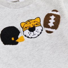 Newborn Rugby Embroidered Long Sleeve sweatshirt onesie