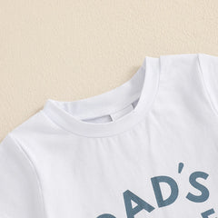 Baby Boy  Letter Tee & Checkerboard Shorts Summer Set