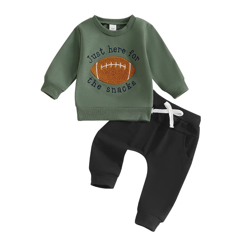 Toddler Boy Rugby Cheese Sweatshirt & Drawstring Pants Set