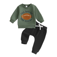 Toddler Boy Rugby Cheese Sweatshirt & Drawstring Pants Set