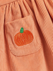 Baby Girl Sleeveless Top & Ruffle Shorts Pumpkin Halloween Set