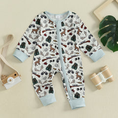 0-18M Baby Boys Autumn Elk Romper