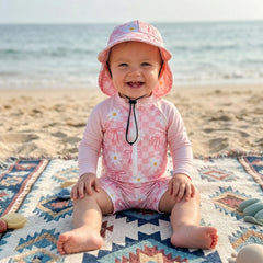 Baby Girls Bow Flower Swimsuit