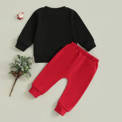 Toddler Baby Boy Tree & Excavator Pullover & Pants Fall Outfit