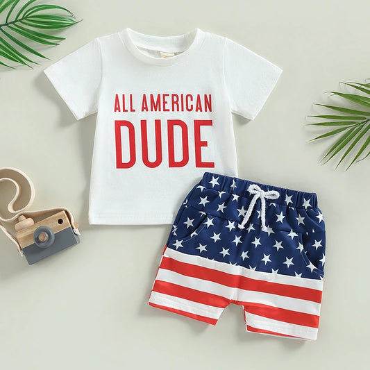 Baby Boys “All American Dude” 4th of July Outfit