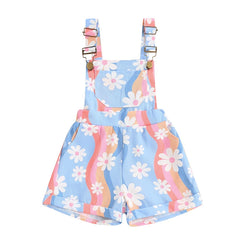 Baby Girls Overalls Farm Daisy Romper Jumpsuit