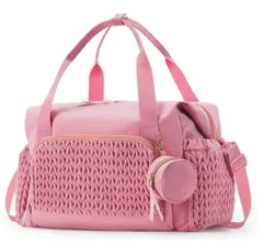 Large Waterproof Diaper Tote Bag with Pacifier Case