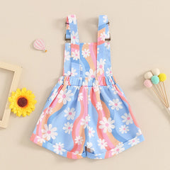 Baby Girls Overalls Farm Daisy Romper Jumpsuit