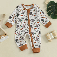 0-18M Baby Boys Autumn Elk Romper