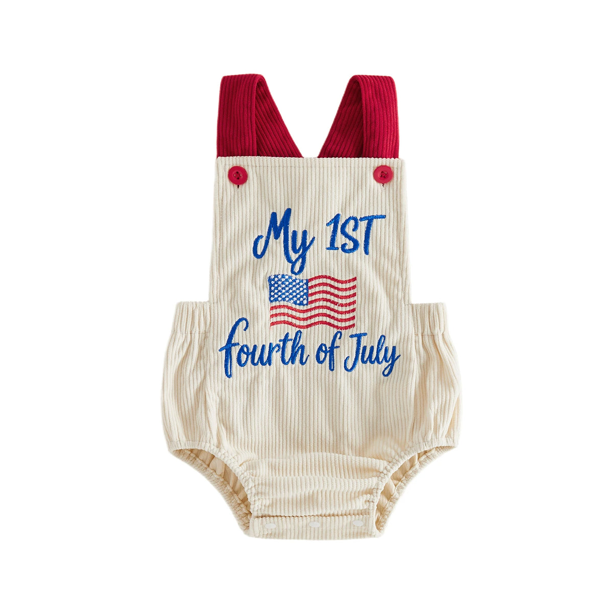 Baby Girl Infant Baby 4th of July Overalls