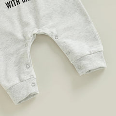 0–18M Baby Unisex “No Sundays We Watch Football with Daddy Mommy” Letter  Romper