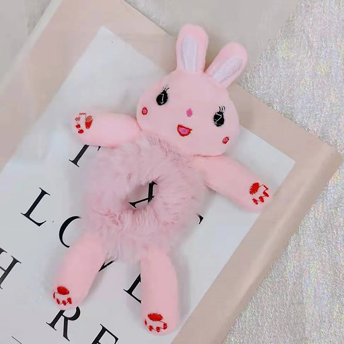 Toddler Kids Elastic Plush Animal Hair Ties