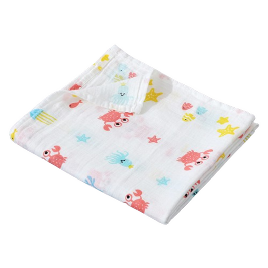 Sea Life Muslin Baby Swaddle - Comfy Tummies
